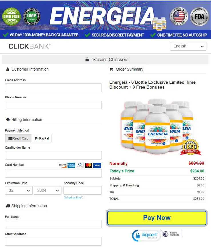 energeia order page